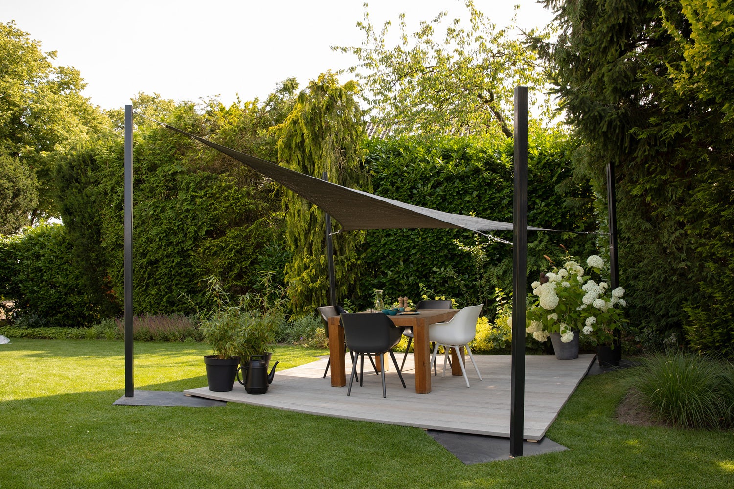 NC Outdoor schaduwdoek antraciet driehoek 360 x 360 x 360 cm