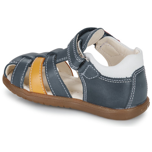 Geox - B SANDAL MACCHIA BOY - Bleu / Jaune