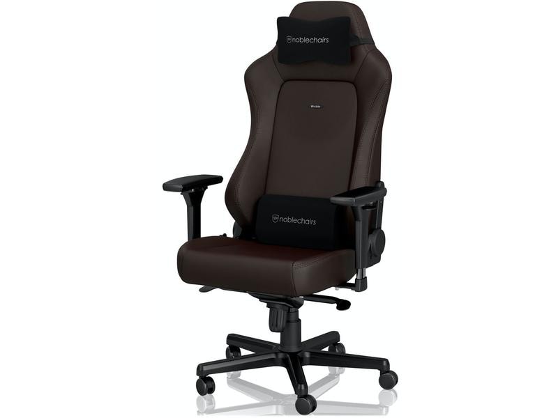 noblechairs Gaming-Stuhl Hero Java Edition Braun Gaming-Computersessel aus Kunstleder und mit 120 kg Belastbarkeit