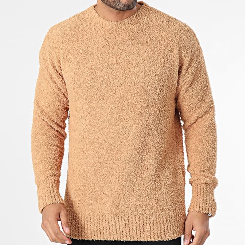 Pull Col Rond Camel