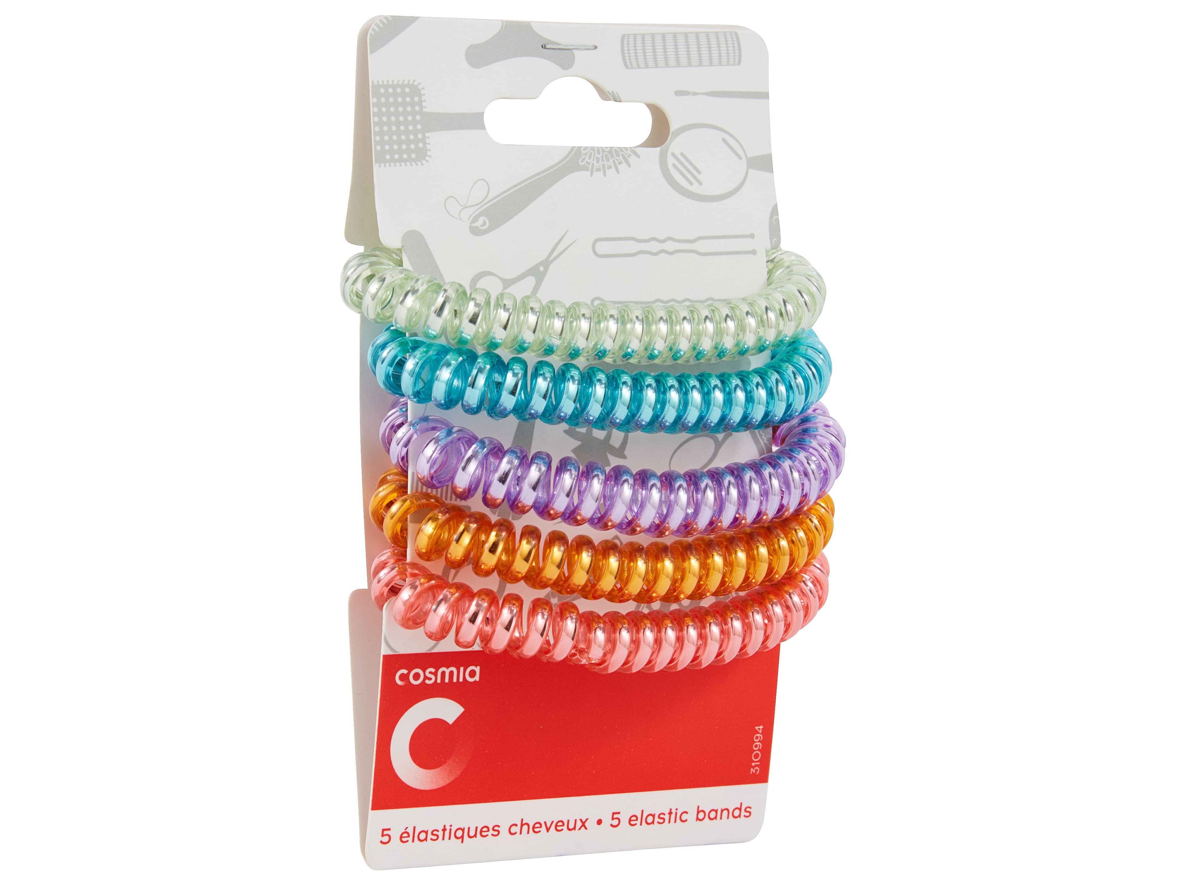 ELÁSTICO CABELO COSMIA CABO TELEFONE 5UN
