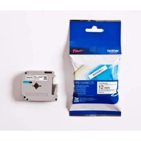Brother MK-231BZ Schriftbandkassette, 2mm x 8m, schwarz auf weiß