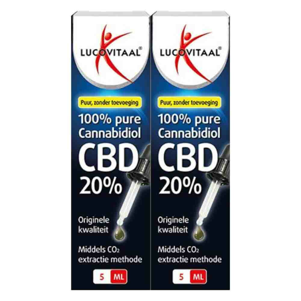 2x Lucovitaal CBD Cannabidiol Olie 20%5 ml