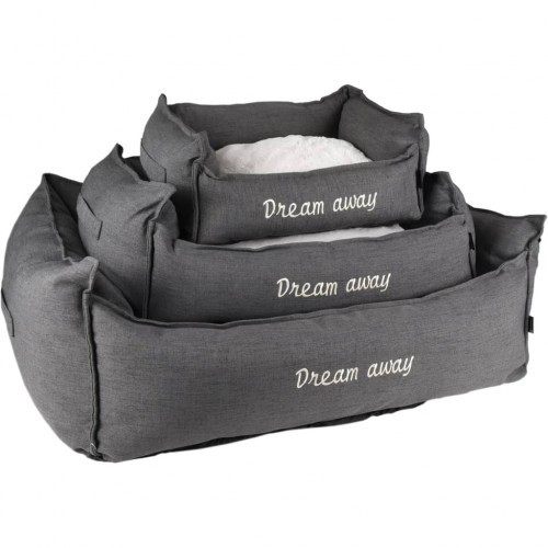 Cesta Dream Away para Cães com Zíper, Cinza