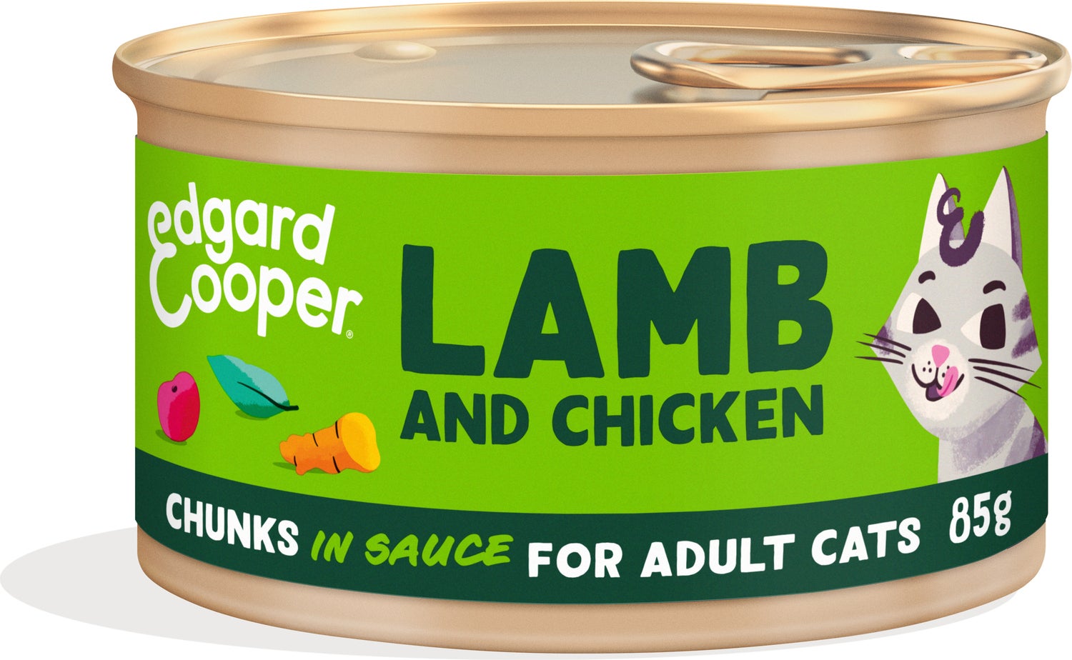 Edgard & Cooper kattenvoer chuncks in saus lam/kip adult 85 g