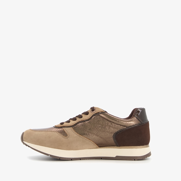 Tamaris dames sneakers met metallic details