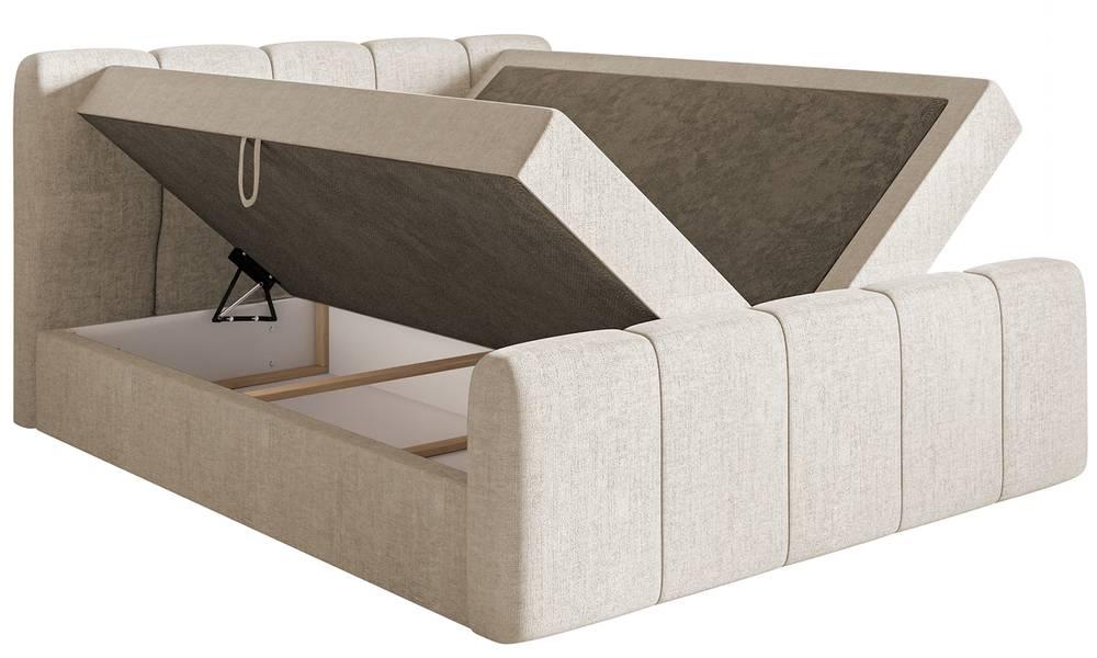 NADUVI Collection Boxspring Chloe 200x200 chenille met opbergruimte