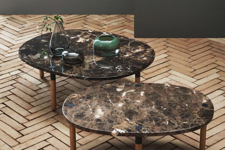 Bolia Tuk salontafel large H27 zand Travertine