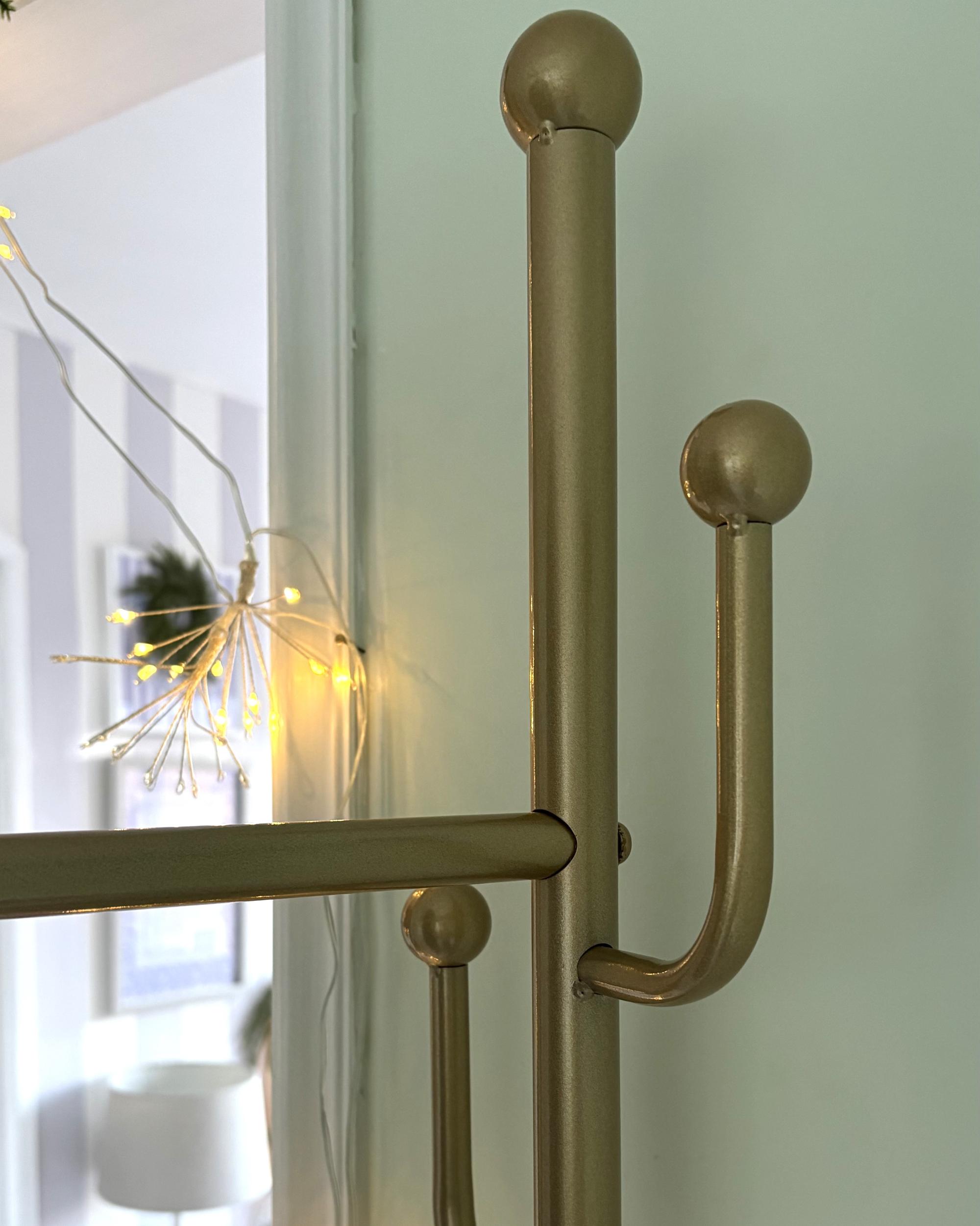 Kapstok met spiegel LORENA 172 cm Metaal Goud