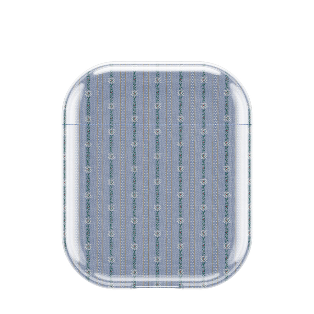 Apple AirPods (1. Generation) Gummi Hülle Edelweiss Schwinger Design - Transparent
