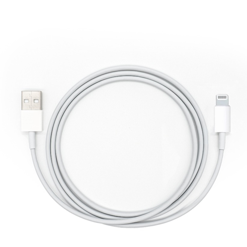 (5m) USB A auf Lightning Ladekabel für Apple Geräte - Weiss