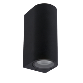Lucide ZARO wandspot Buiten IP44 Zwart