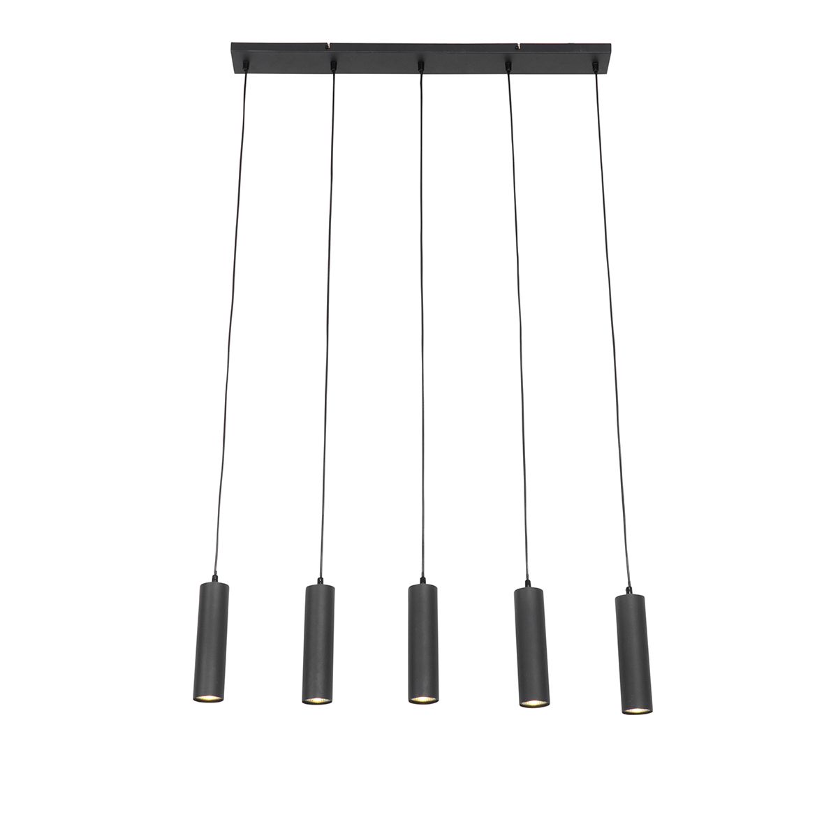 Smart hanglamp zwart incl. 5 Wifi GU10 - Jeana