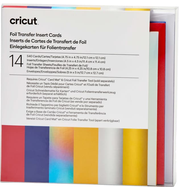 Cricut Foil indsætningskort 14-pak (Celebration)