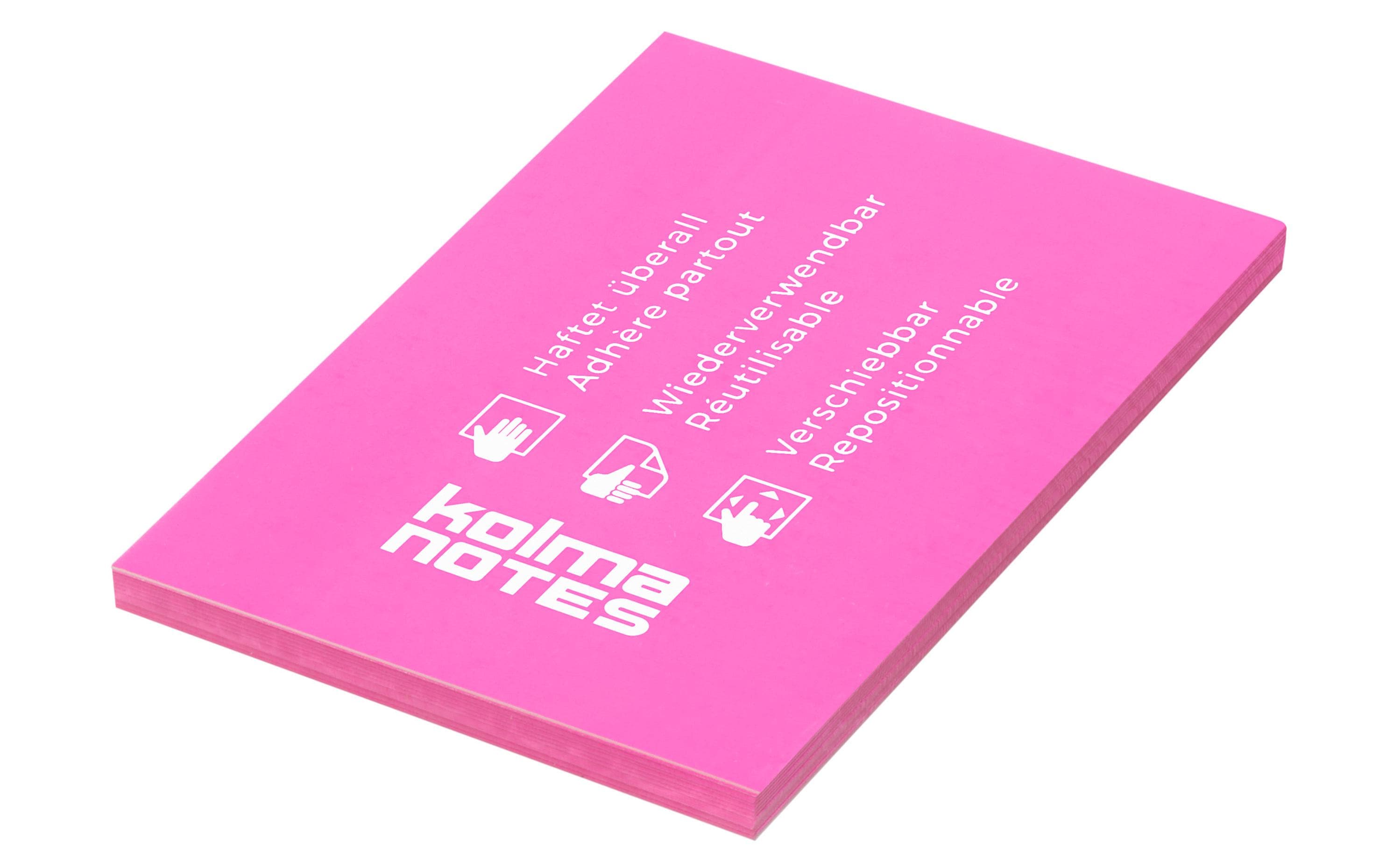 Notizzettel Notes A7 Pink, 100 BlattBeidseitig verwendbare Notizzettel