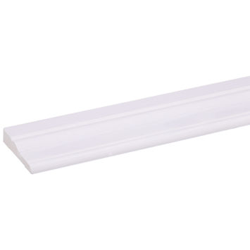 Deurlijst grenen wit gegrond 15x68 mm 270 cm