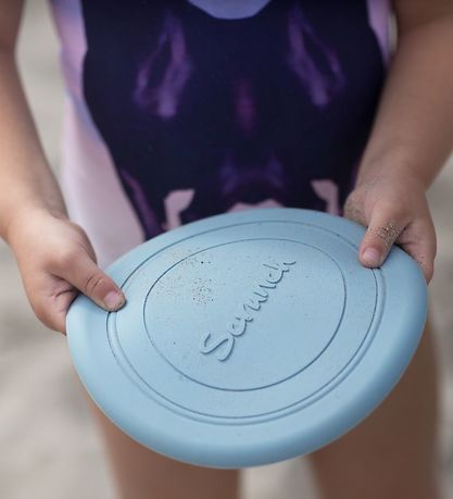 Scrunch Frisbee - Silikone - ?18 cm - Lyseblå
