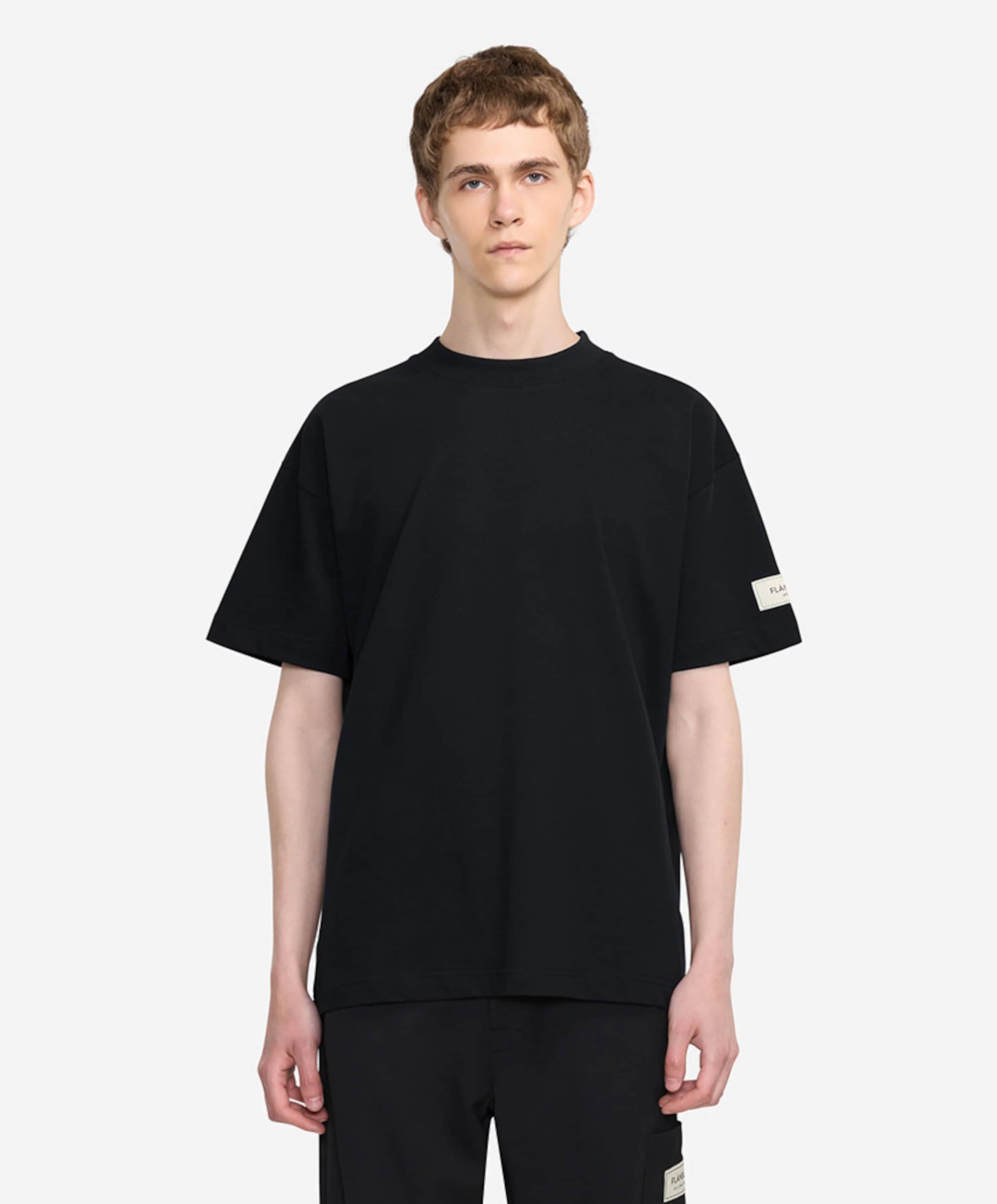 FLÂNEUR Heren T-shirt zwart