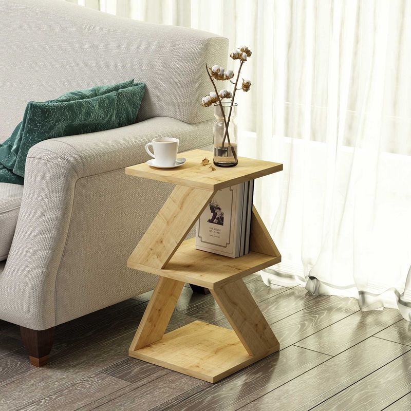 Asir - Bijzettafel - Saffier - 50 x 30 x 30 cm