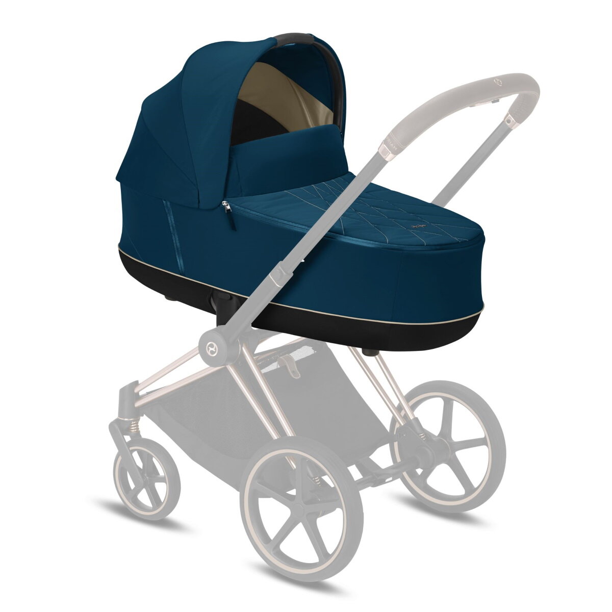 Cybex Cybex Priam Lux Kinderwagenaufsatz Platinum mountain blue - turquoise