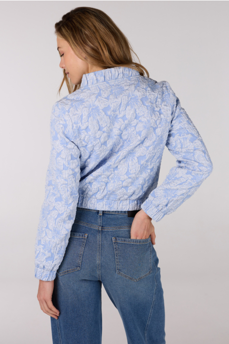 Juffrouw Jansen blauwe dames jas