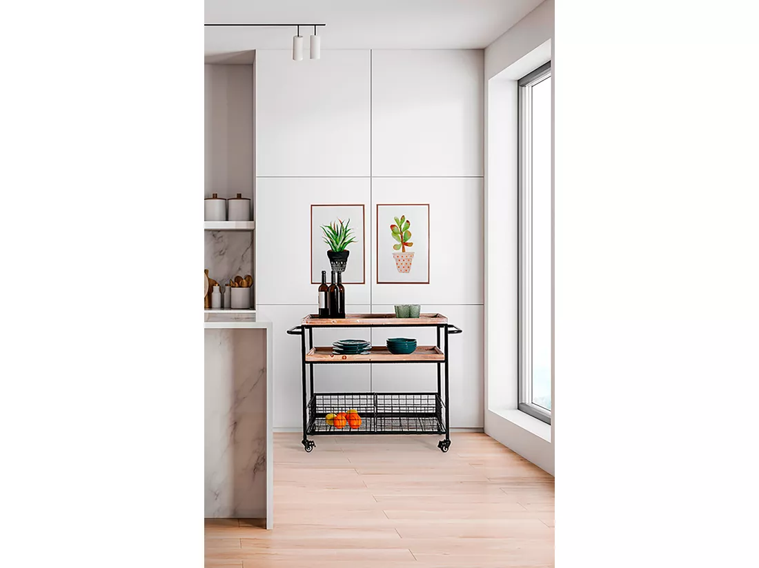 Desserte en fer 110x40x81 cm
