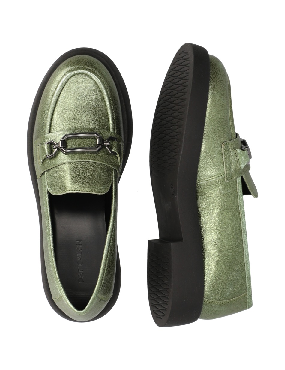 Glattleder Slipper