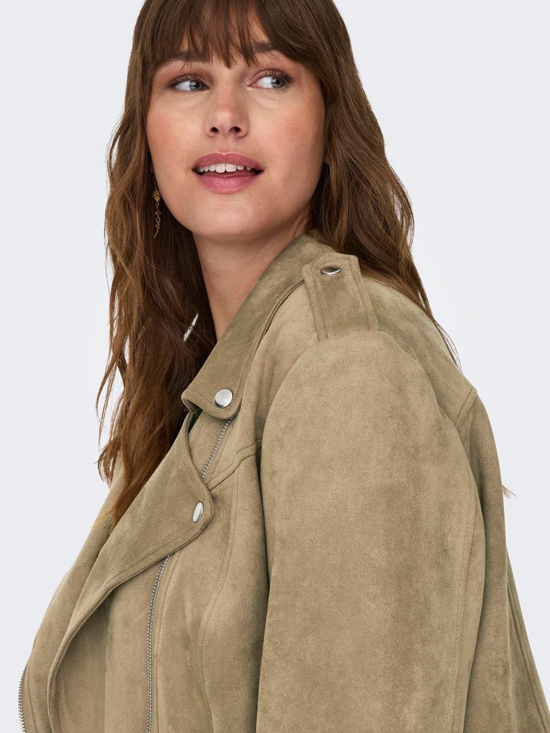 CARSCOOTIE Bikerjacke in Lederoptik Otter