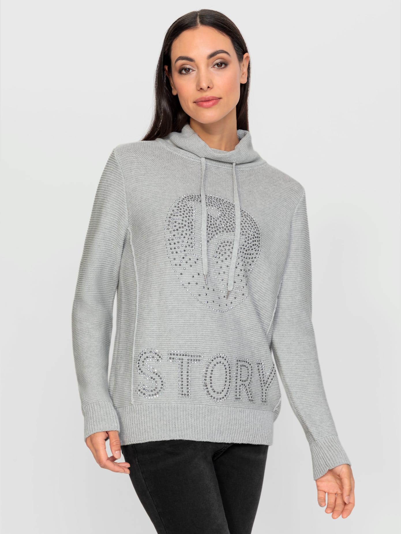 Pull pierres fantaisie tendance