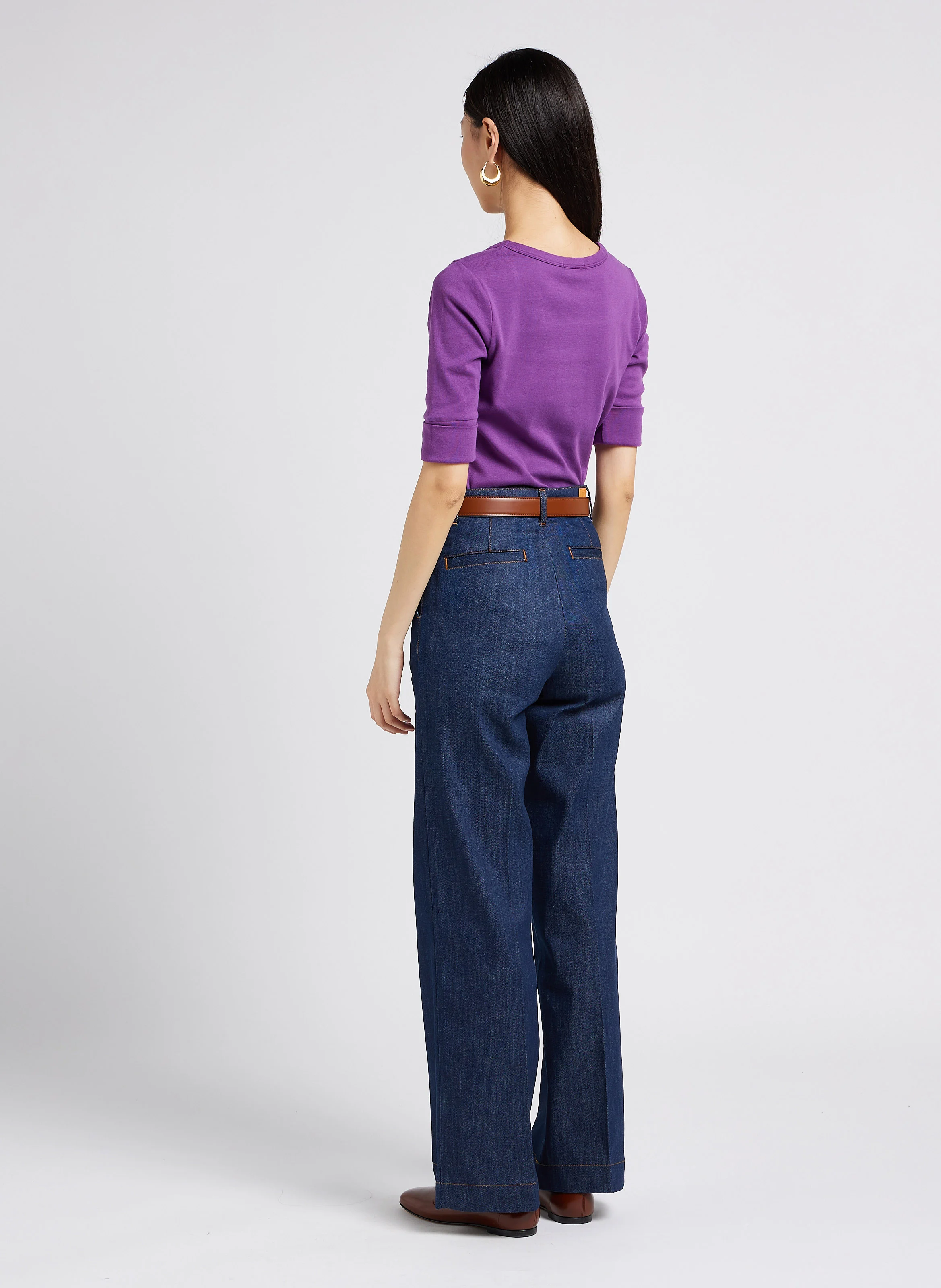 CALIFORNIA - Jean boot-cut en coton mélangé| Bleu