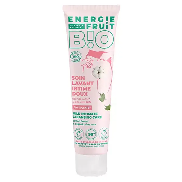 Energie Fruit Higiene Íntima, Sabonete Líquido com Flor de Algodão e Aloe Vera Orgânica, 150ml