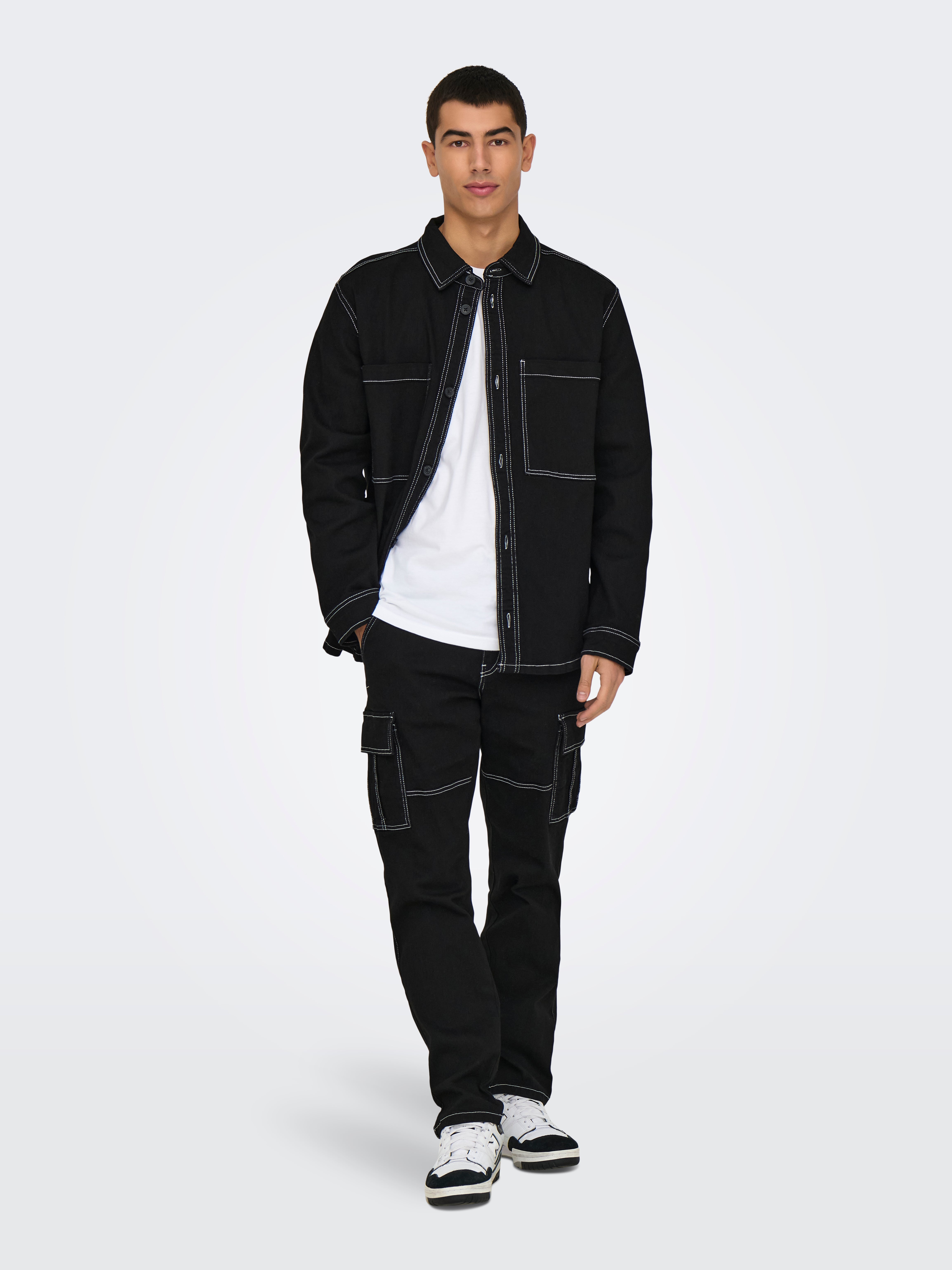 ONSDAGO Hemdjacke Black Denim