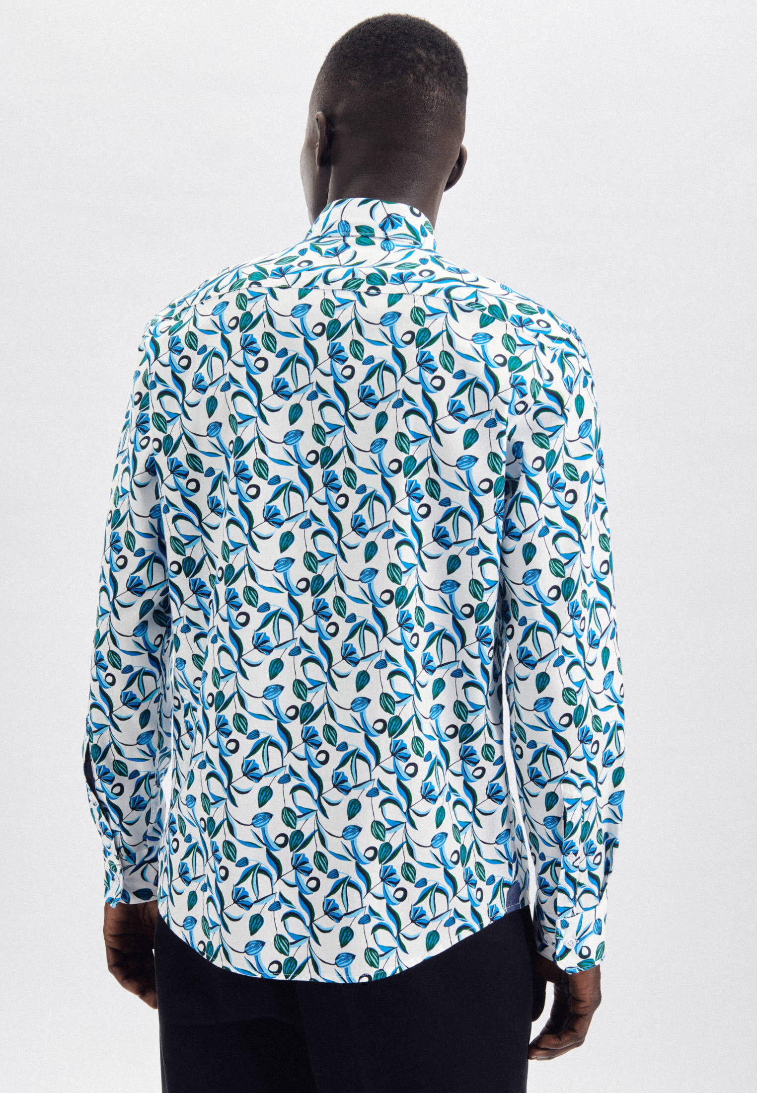 Seidensticker| Herren Casual Hemd Schwarze Rose