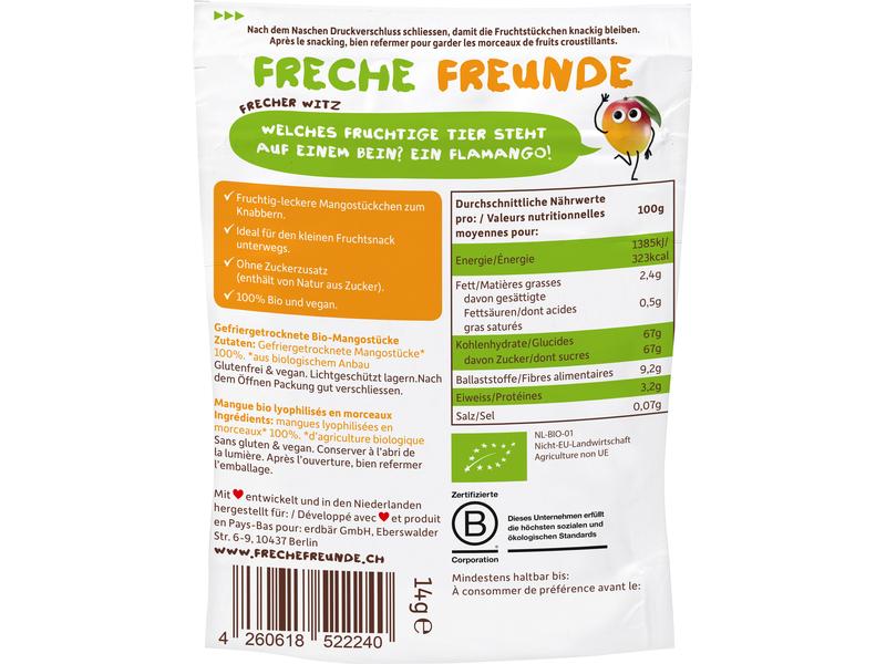 Freche Freunde Knabberspass Fruchtchips Mango 14 g Knabberspass Fruchtchips Mango