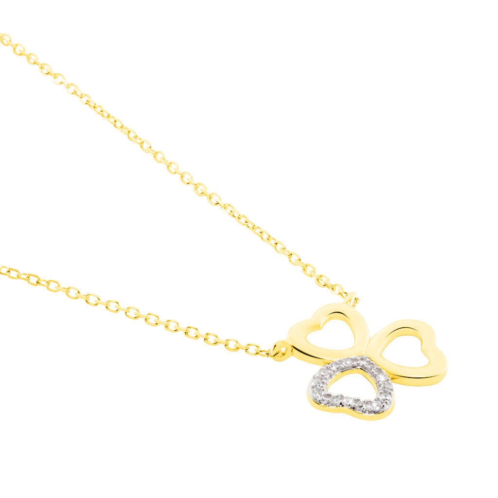 Collier Or Jaune Helisende Diamants