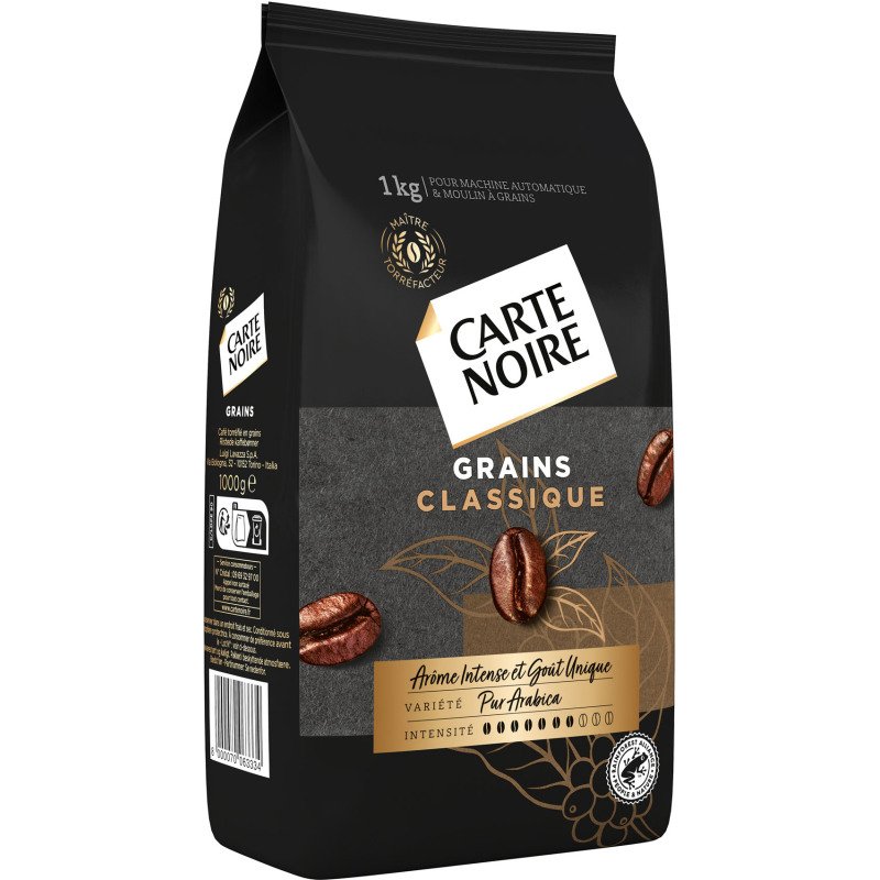 Café en grains Carte Noire Classique 100 % Arabica - paquet de 1 kg