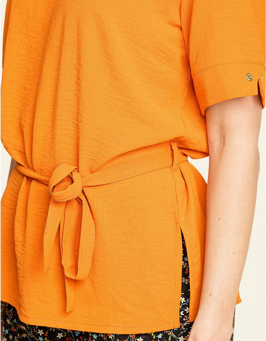 Blouse habillée ocre