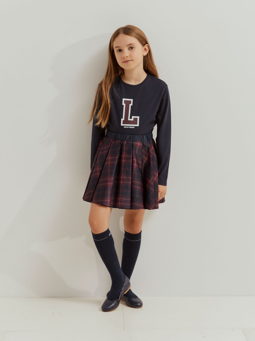 Camisola de manga comprida com algodão