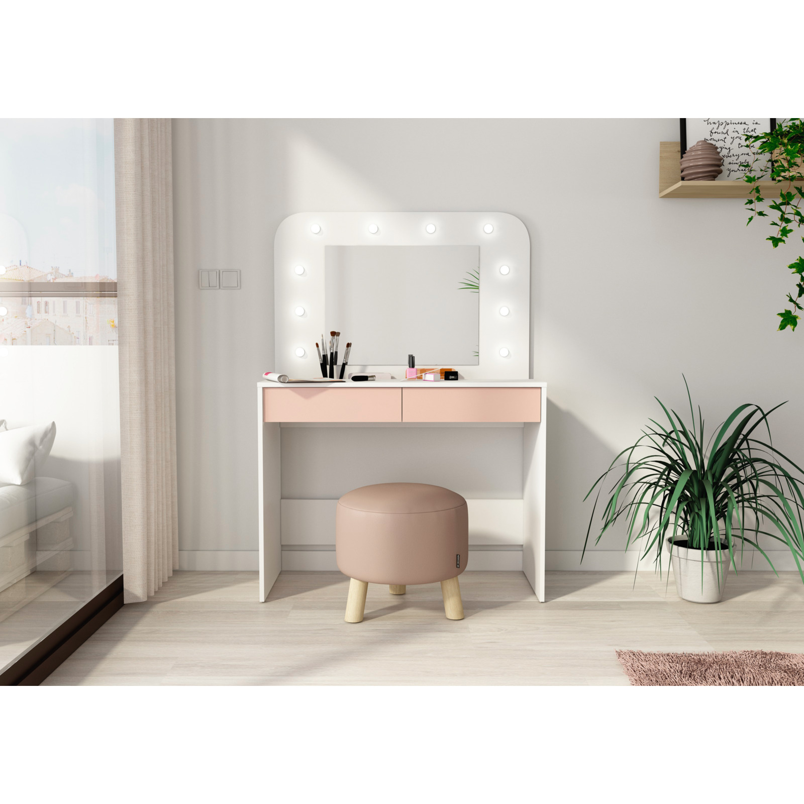 Schminktisch Holly 100 rosa