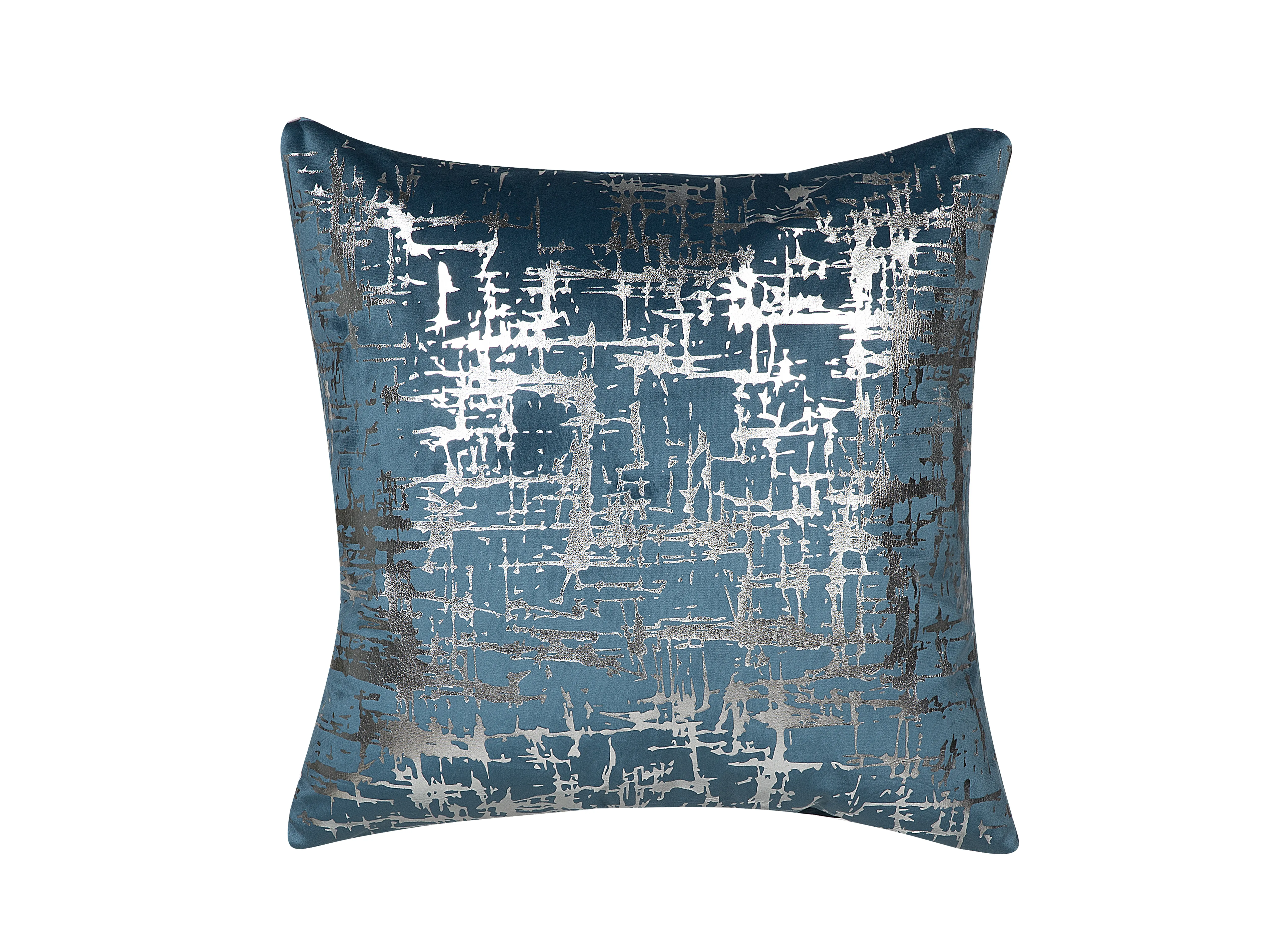 Set van 2 sierkussens GARDENIA Fluweel 45 x 45 cm Blauw abstract patroon