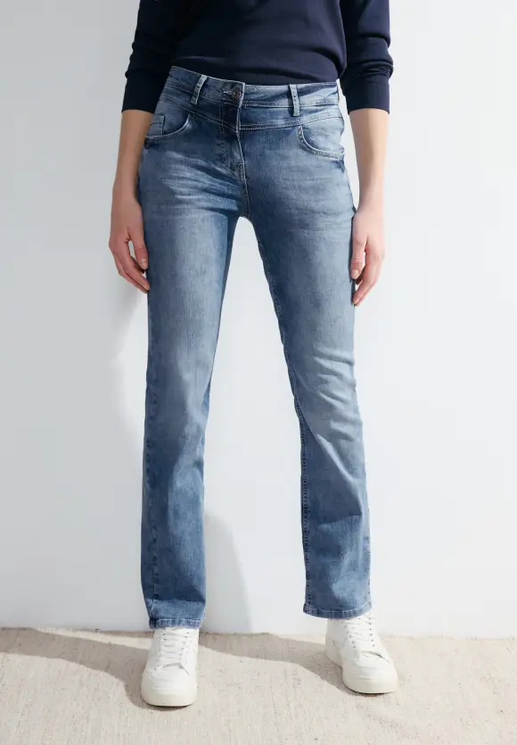 Slim Fit Bootcut Jeans - authentic used wash