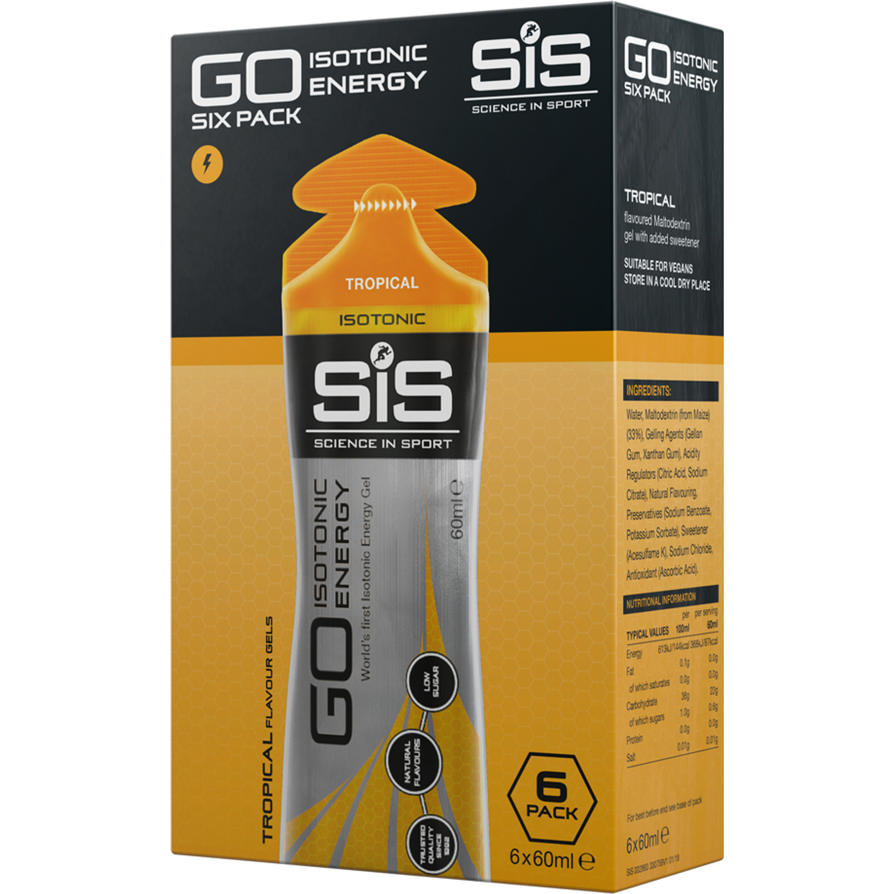 SiS GO Isotonic Gel 6 Stuks Voordeelverpakking
