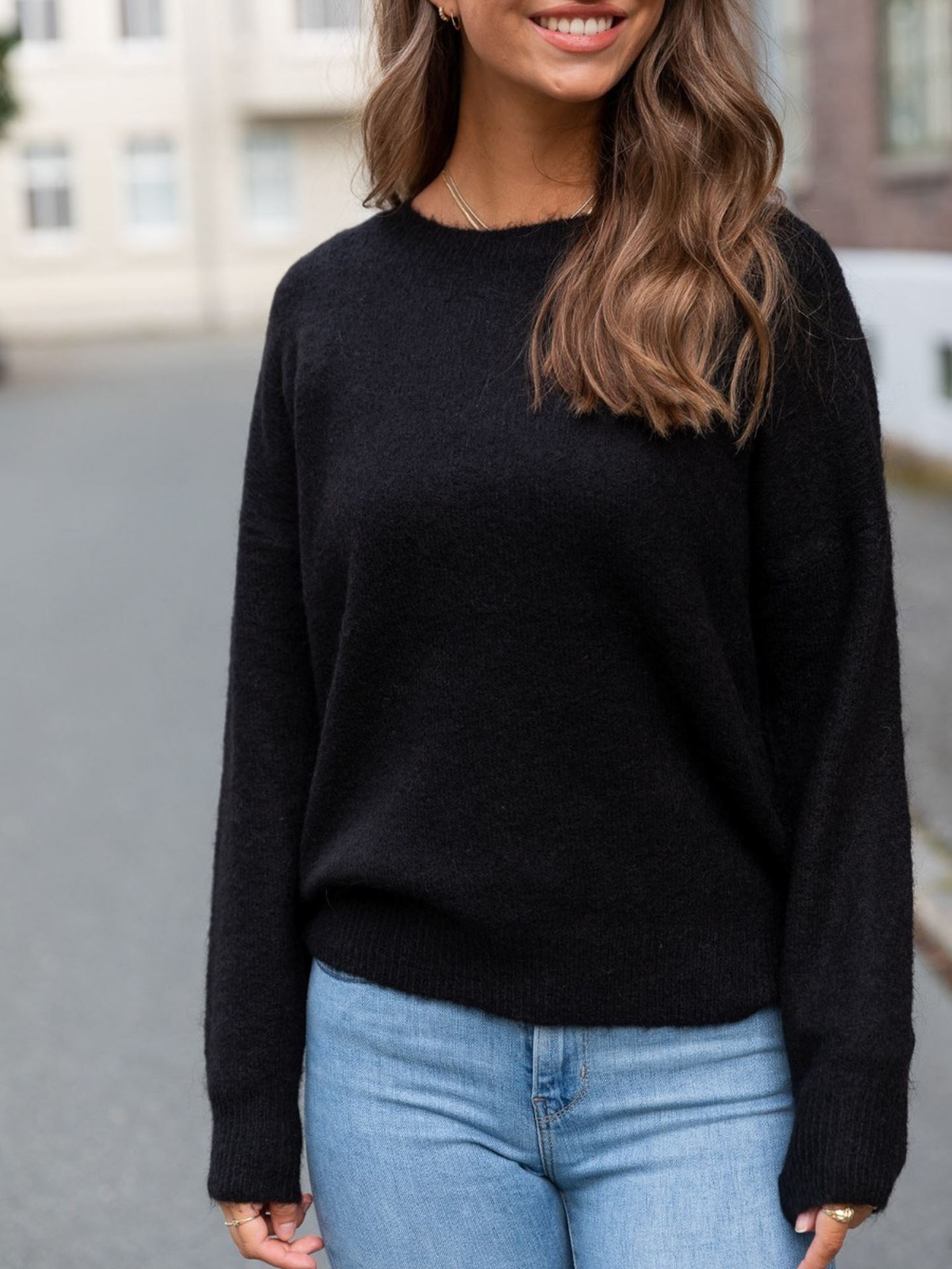 Femme Mohair O-Neck Pullover