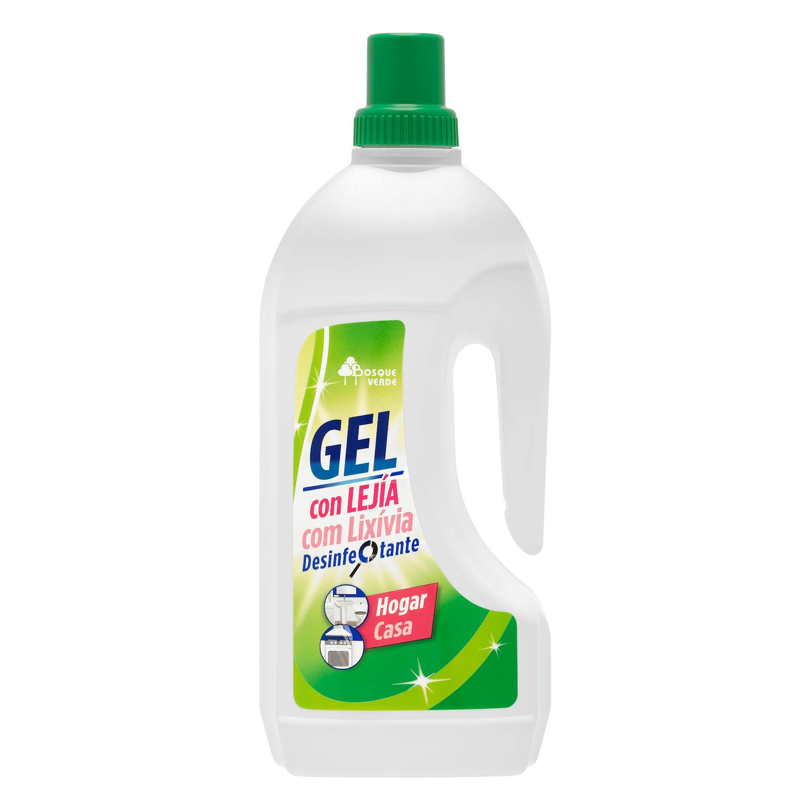 Gel nettoyant ménager à l'eau de Javel Bosque Verde