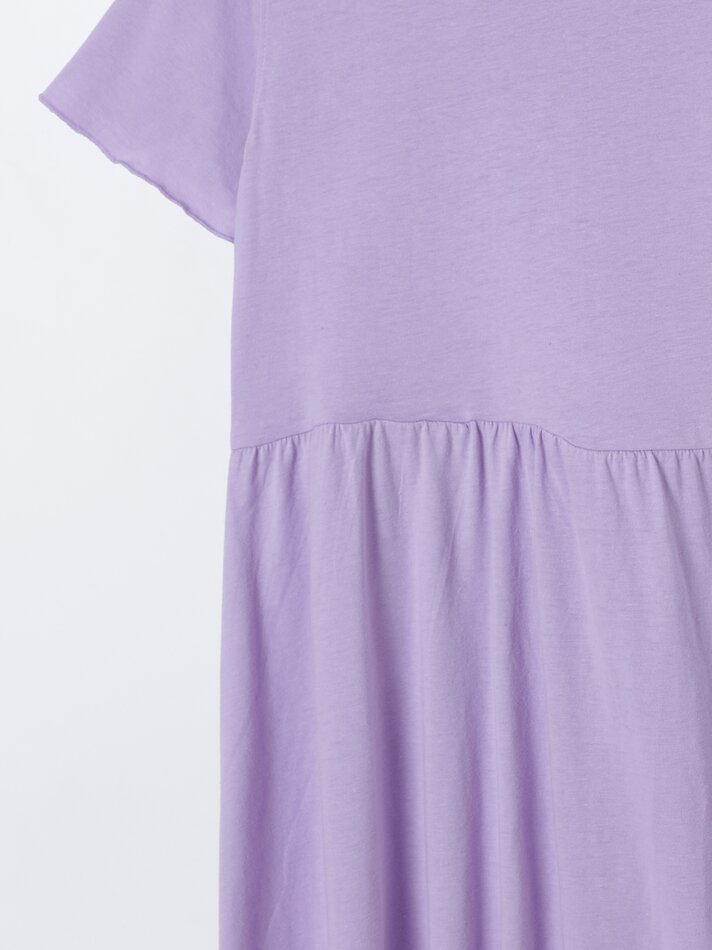 Vestido de manga curta - Lilás