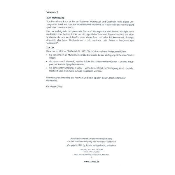 Strube Verlag Hochzeit
