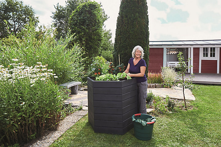 Carré potager Garantia Ergo imitation bois
