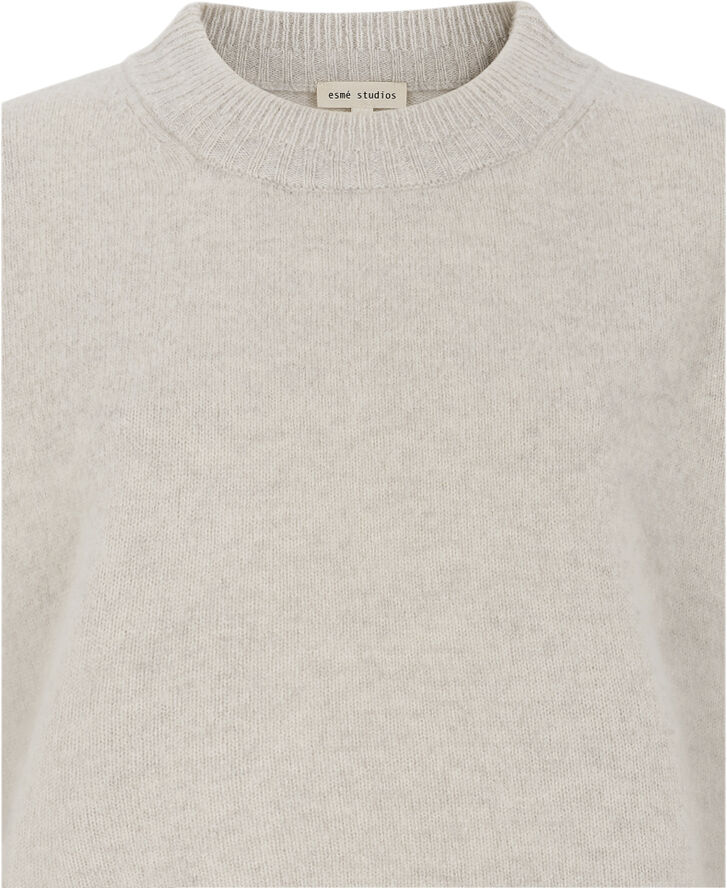 esmé studios ESCleo O-neck Knit Nacreous clouds mélange