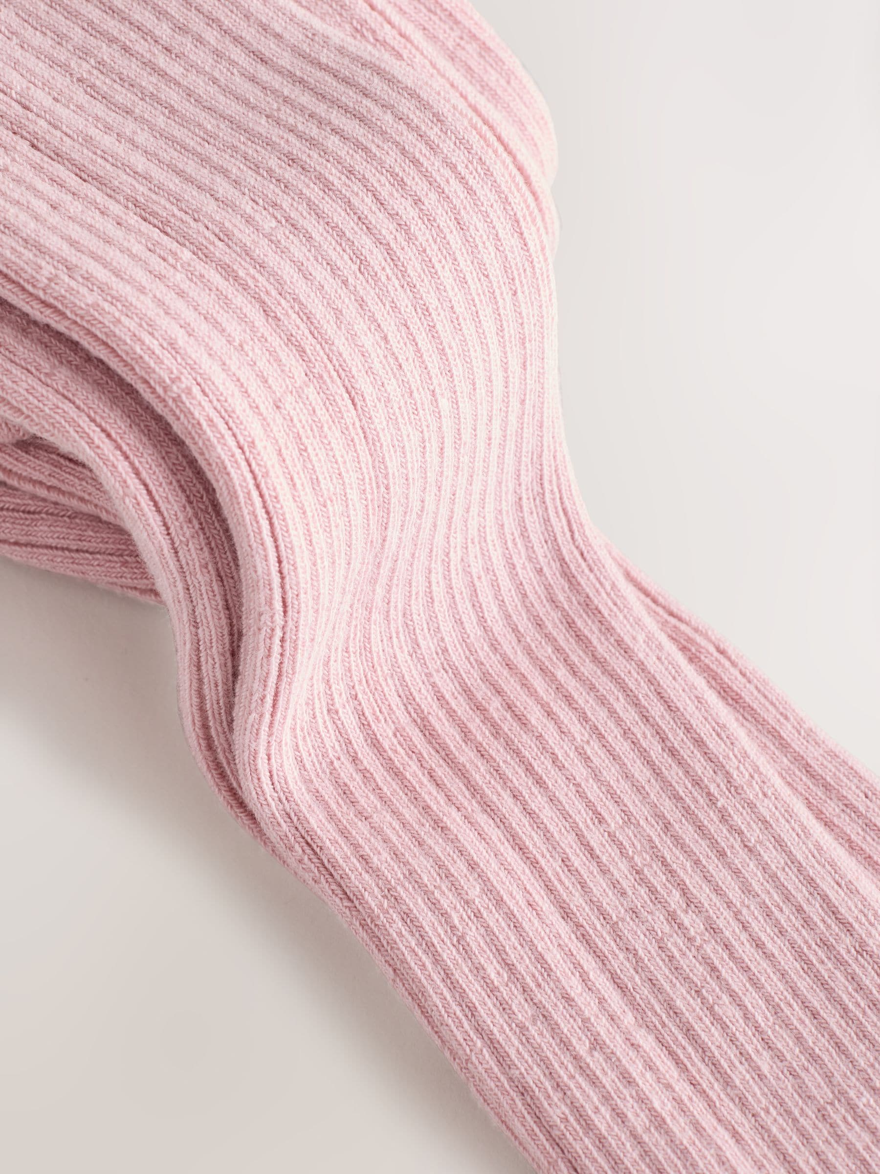 Roze - Geribbelde maillot met hoog katoengehalte