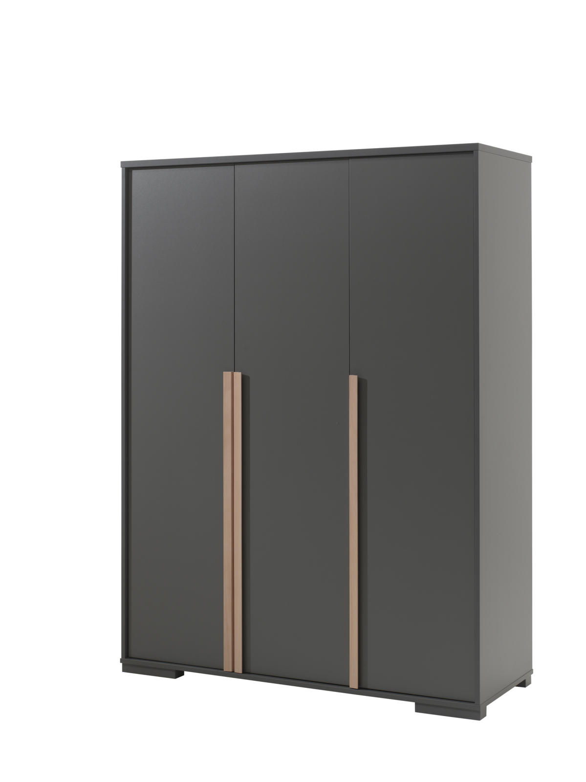 Kleiderschrank LONDON - anthrazit - 145,6 cm breit